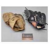 Group of 2 Baseball Gloves