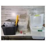 Group of 13 Totes & 2 Lids (non-matching)