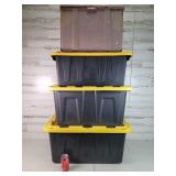 Group of 4 Totes with Lids