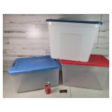 Group of 3 Totes with Lids