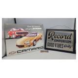Camaro 16" ï¿½ 12.25" Record Emporium 13" ï¿½ 10"