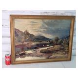 Framed Cattle Print 22"ï¿½29"