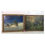 Framed Pics Bears 22.75" ï¿½ 17.75" Wolf 22" ï¿½ 18"