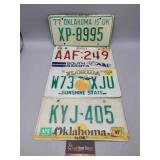 License Plates Lot OK FL SD