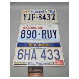 License Plates WV Washington Virginia