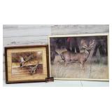 Framed Art Deer 24.75" ï¿½ 18.75" Ducks 18.5" ï¿½