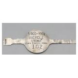 1960-1961 Bicycle Tag