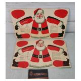 Spangler Candy Canes Santa Cardboard Cutouts
