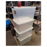4 Totes w/ Lids
