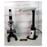 Unitron Redken Microscope & Desk Lamp Works
