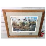 Ken Zylla Signed Quail Print 20.5"ï¿½24.5"