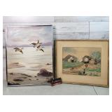 Framed Art Ducks 18.25" ï¿½ 14.25" Farm 16.25" ï¿½
