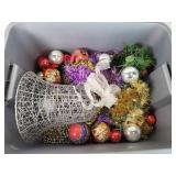 Tote of Christmas Supplies