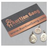 Sterling .925 Silver Religious Pendants