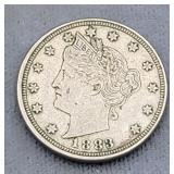 1883 V Nickel No Cent Coin
