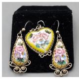 Earrings & Matching Pendant