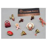 Pins Angels Ribbons Cross & More