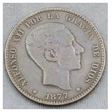 1877 Spain Coin
