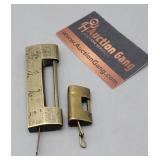 Vintage Brass Luggage Locks