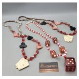 Dice & Cards Necklaces Big Dice Lights Up & Works