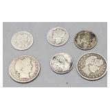 Coins Dines Quarters