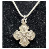 Silver 925 Necklace & Creed Pendant