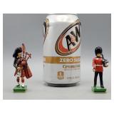 W.Britain Metal Guard & Watch Piper Figurines 2.5'