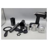 Meat Grinder, Slicer,  Pasta Attachments