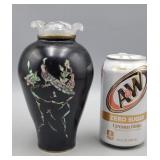 Black Vase w/Insert 6.5' H