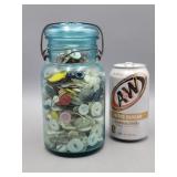 Ball Jar Full of Buttons