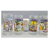 Flintstones & ET Drinking Glasses