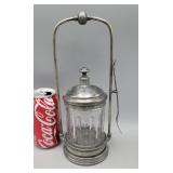 Pickle Jar with Sterling Silver Fork