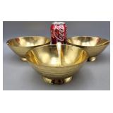 Metal Bowls with Spoons Could use a Polishing