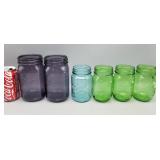 Colorful Ball Jars Lot