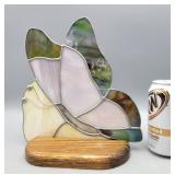 Stained Glass Butterfly w/Stand 9' H