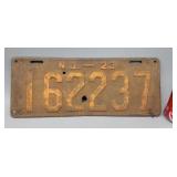 1923 New Jersey License Plate