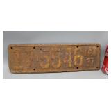 1937 Kansas License Plate