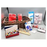 Misc Items Foot File, Pill Organizer, Basket,