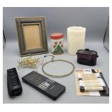 Pic Frame, Candle, Remote, Wii Controller, Shoe