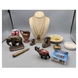 Necklace,  Elephant Figurine, Tensioner Pulley &
