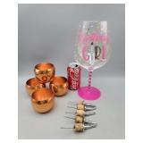 Copper Cups - Liquor Pours - Birthday Glass