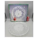 WP&G Poinsettia Platter 14'