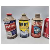 Group of Vintage Antifreeze Cans