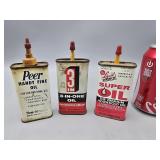 Group of Vintage Oil Cans