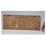 1922 New Jersey License Plate