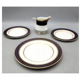 Bone China Plates & Cream Dispenser