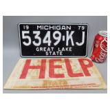 1979 Michigan License Plate