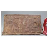 1939 Oklahoma License Plate