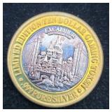 Excalibur Las Vegas Silver Token .6 Troy Ounce