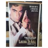 James Bond License To Kill 1988 Poster 27' ï¿½ 41'